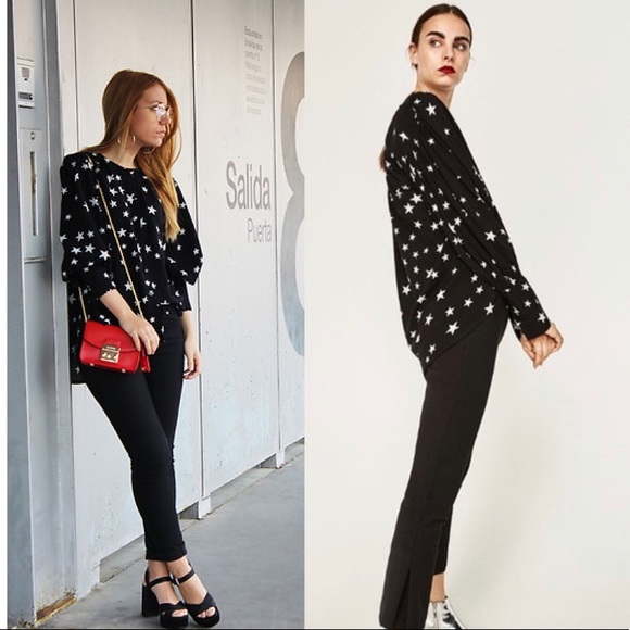 Zara Tops - Zara star button down top